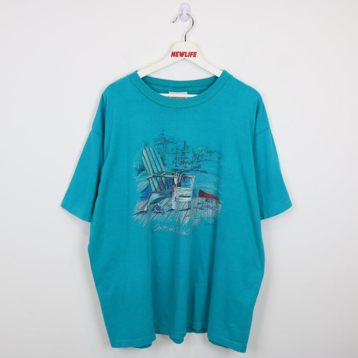 Vintage 90's Dockside Reflections Nature Tee - XXL-NEWLIFE Clothing