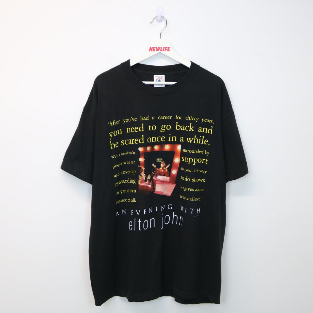 Vintage 1999 An Evening With Elton John Tour Tee - XL-NEWLIFE Clothing