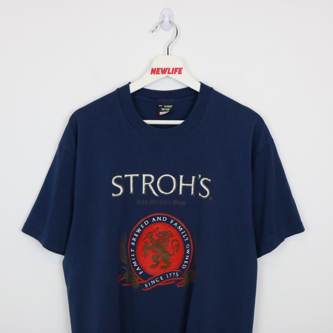 Vintage 90's Stroh's Fine Brewed Beer - L-NEWLIFE Clothing