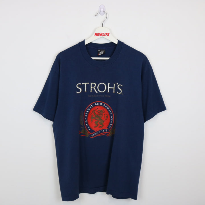 Vintage 90's Stroh's Fine Brewed Beer - L-NEWLIFE Clothing