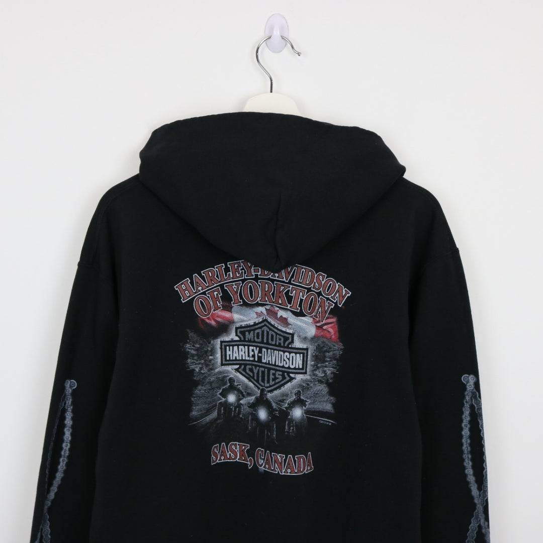 Harley Davidson Yorkton Saskatchewan Hoodie - M-NEWLIFE Clothing