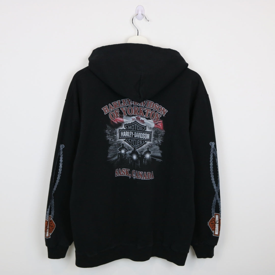 Harley Davidson Yorkton Saskatchewan Hoodie - M-NEWLIFE Clothing