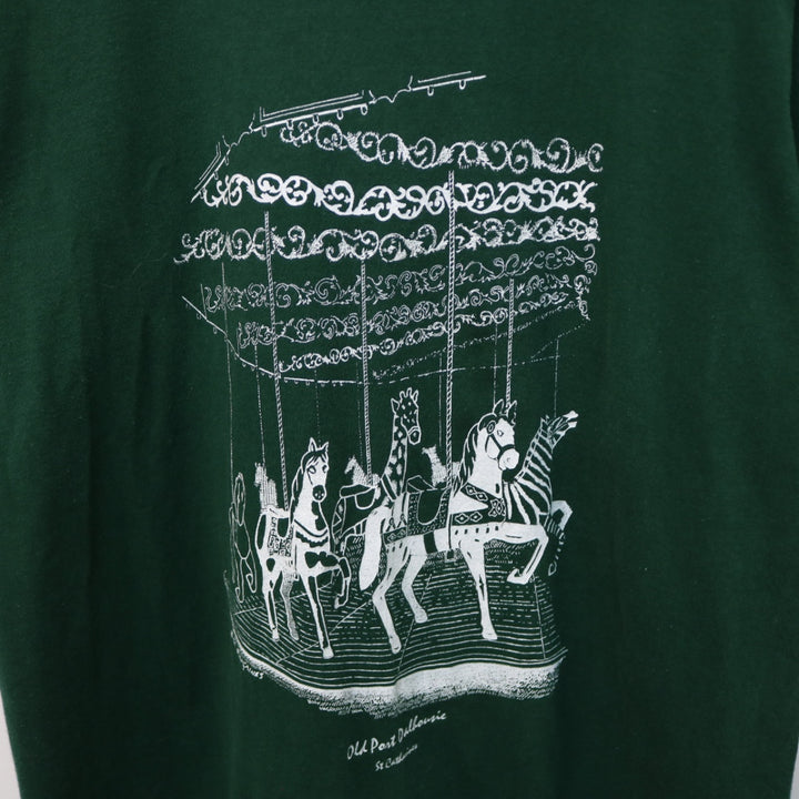 Vintage 1994 Old Port Dalhousie Carousel Tee - L-NEWLIFE Clothing