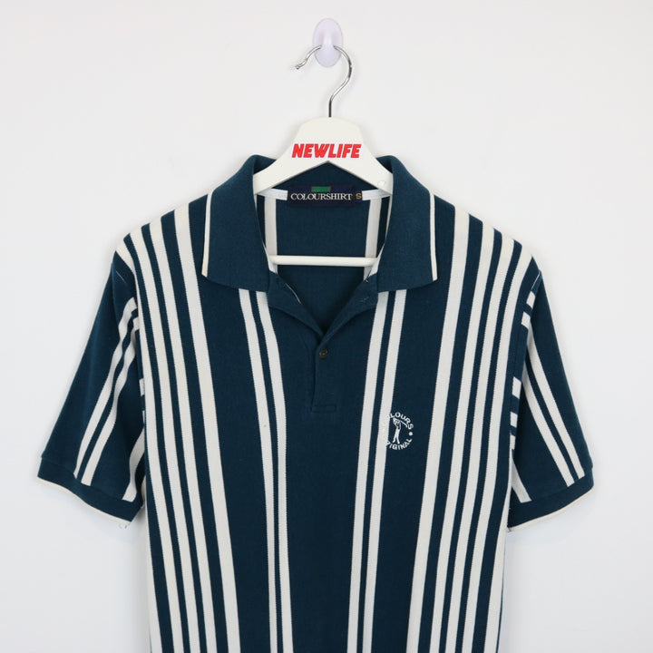 Vintage 80's Striped Polo Shirt - XS-NEWLIFE Clothing