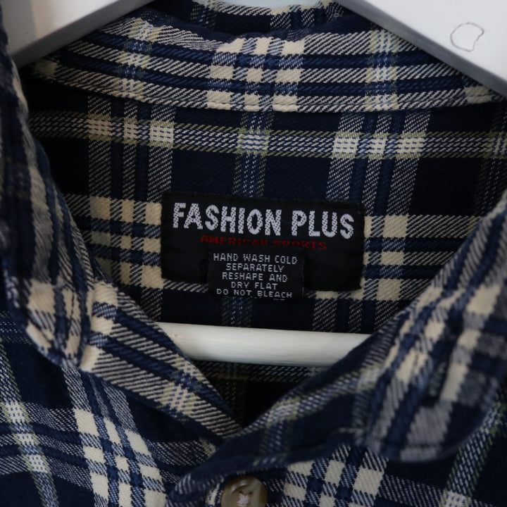 Vintage 90's Plaid Flannel Button Up - M-NEWLIFE Clothing