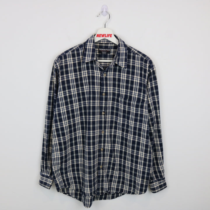 Vintage 90's Plaid Flannel Button Up - M-NEWLIFE Clothing