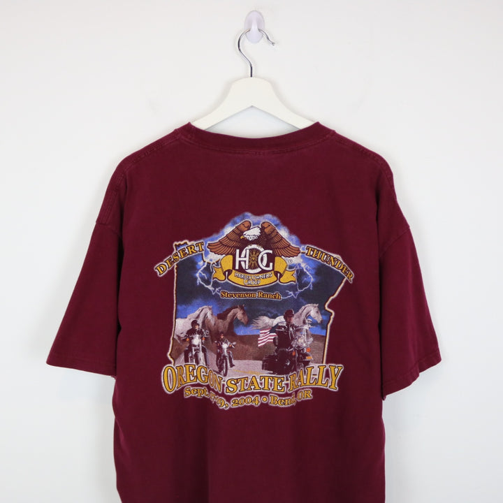 Vintage 2004 Harley Davidson Oregon State Rally Tee - XL-NEWLIFE Clothing