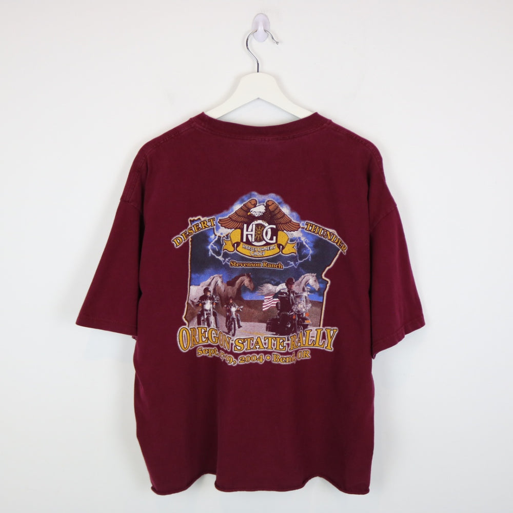Vintage 2004 Harley Davidson Oregon State Rally Tee - XL-NEWLIFE Clothing