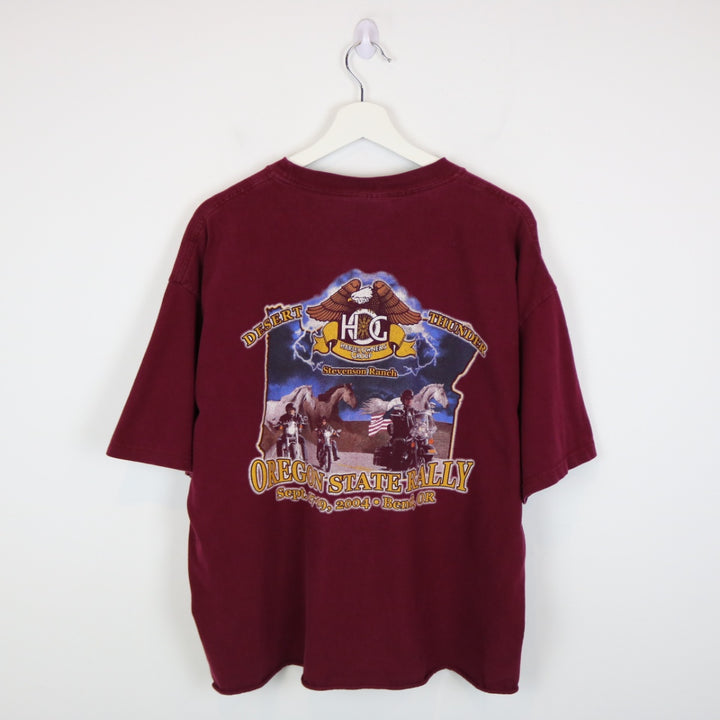 Vintage 2004 Harley Davidson Oregon State Rally Tee - XL-NEWLIFE Clothing