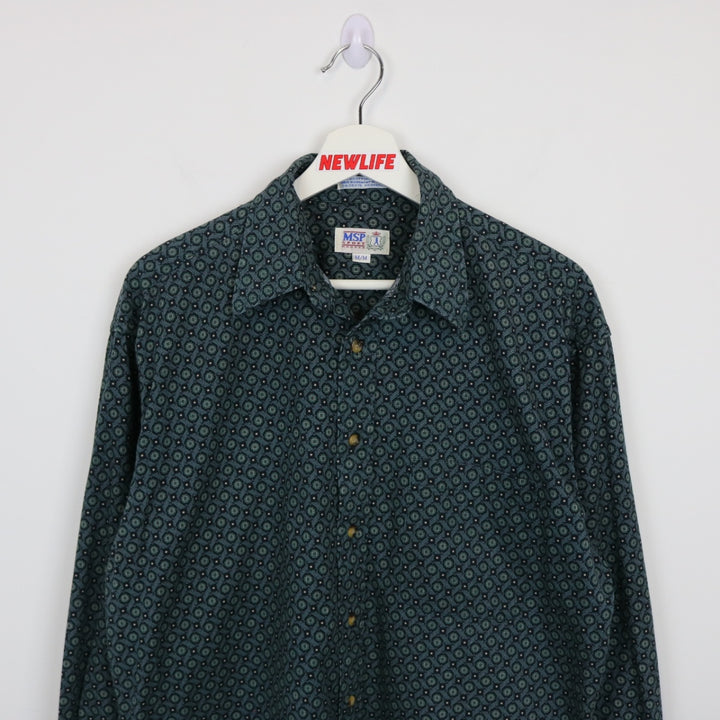 Vintage 80's MSP Sport Patterned Button Up - M-NEWLIFE Clothing