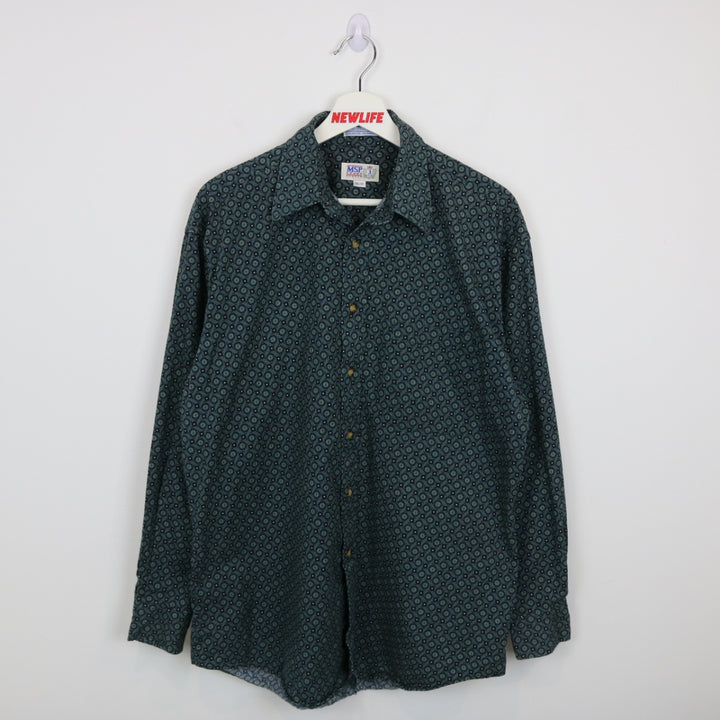 Vintage 80's MSP Sport Patterned Button Up - M-NEWLIFE Clothing