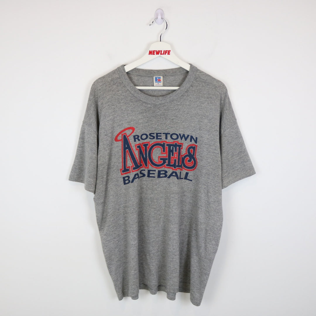 Vintage 80's Rosetown Angels Baseball Russell Tee - XL-NEWLIFE Clothing