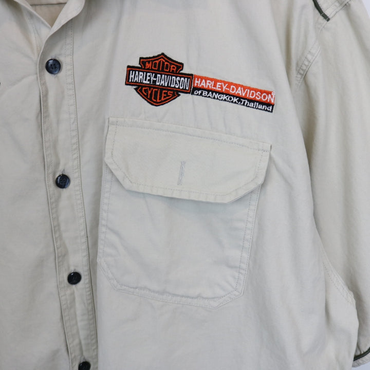 Vintage Harley Davidson Thailand Short Sleeve Button Up - XL-NEWLIFE Clothing