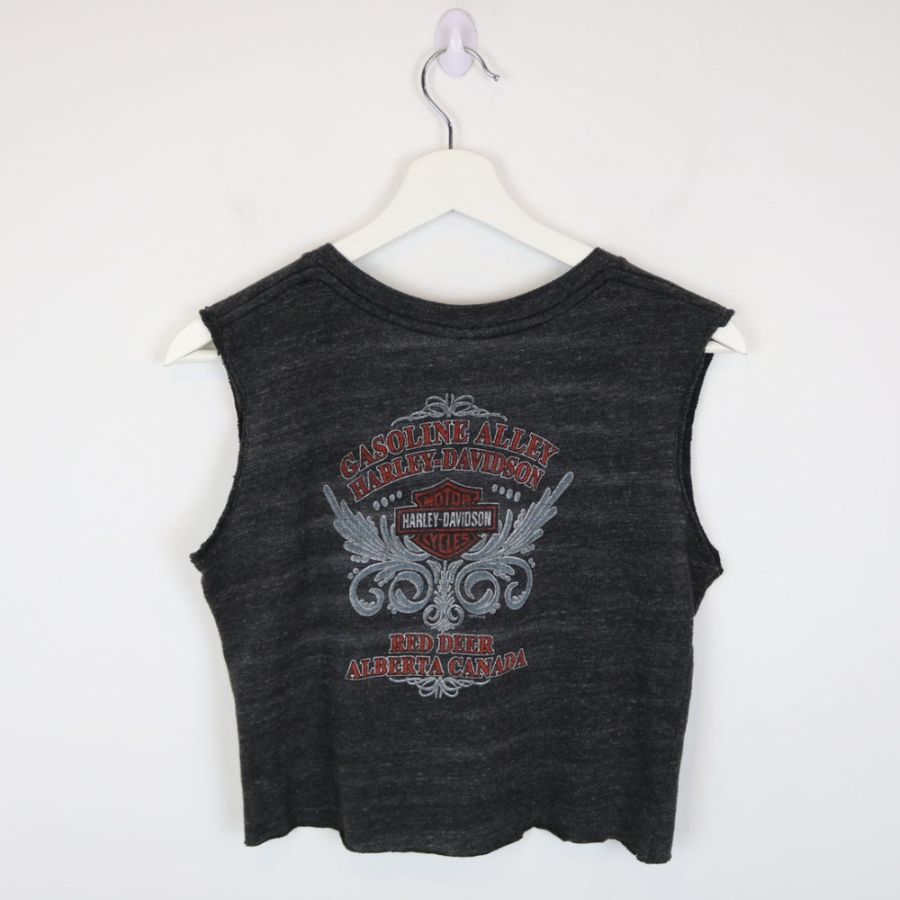 Harley Davidson Red Deer Cropped Tank Top - M-NEWLIFE Clothing