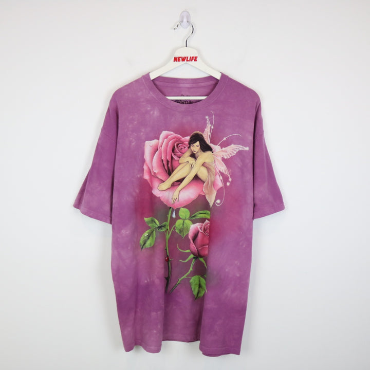 Vintage 2009 Rose Fairy Nature Tee - XL-NEWLIFE Clothing