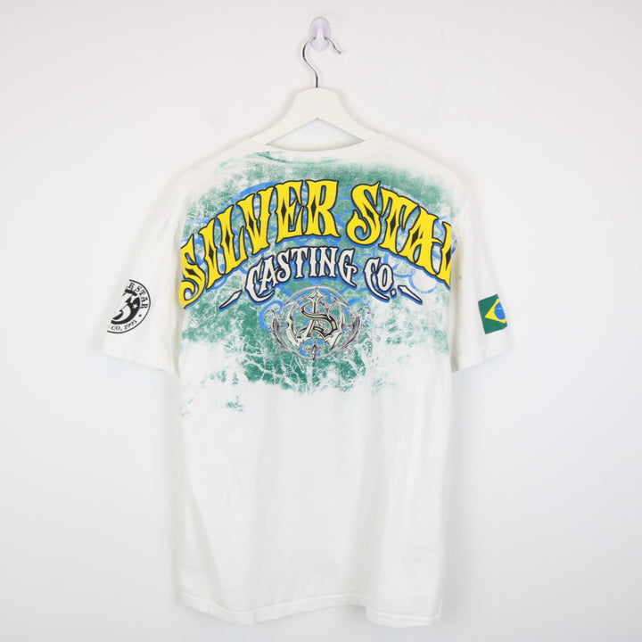 Y2K Silver Star Casting Co Wanderlei Silva Tee - L-NEWLIFE Clothing