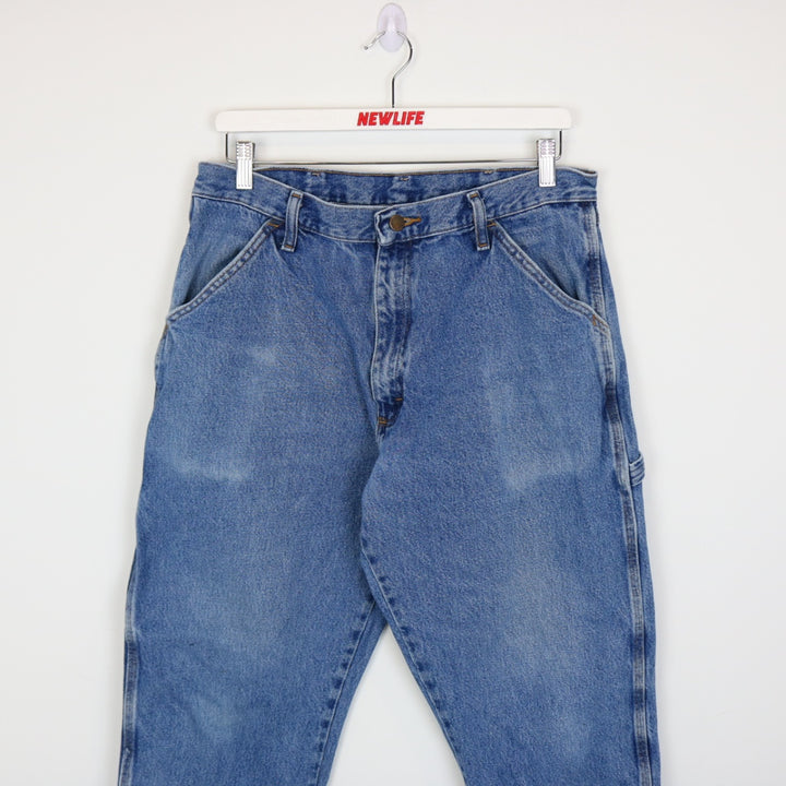 Vintage 00's Rustler Denim Carpenter Work Pants - 34"-NEWLIFE Clothing