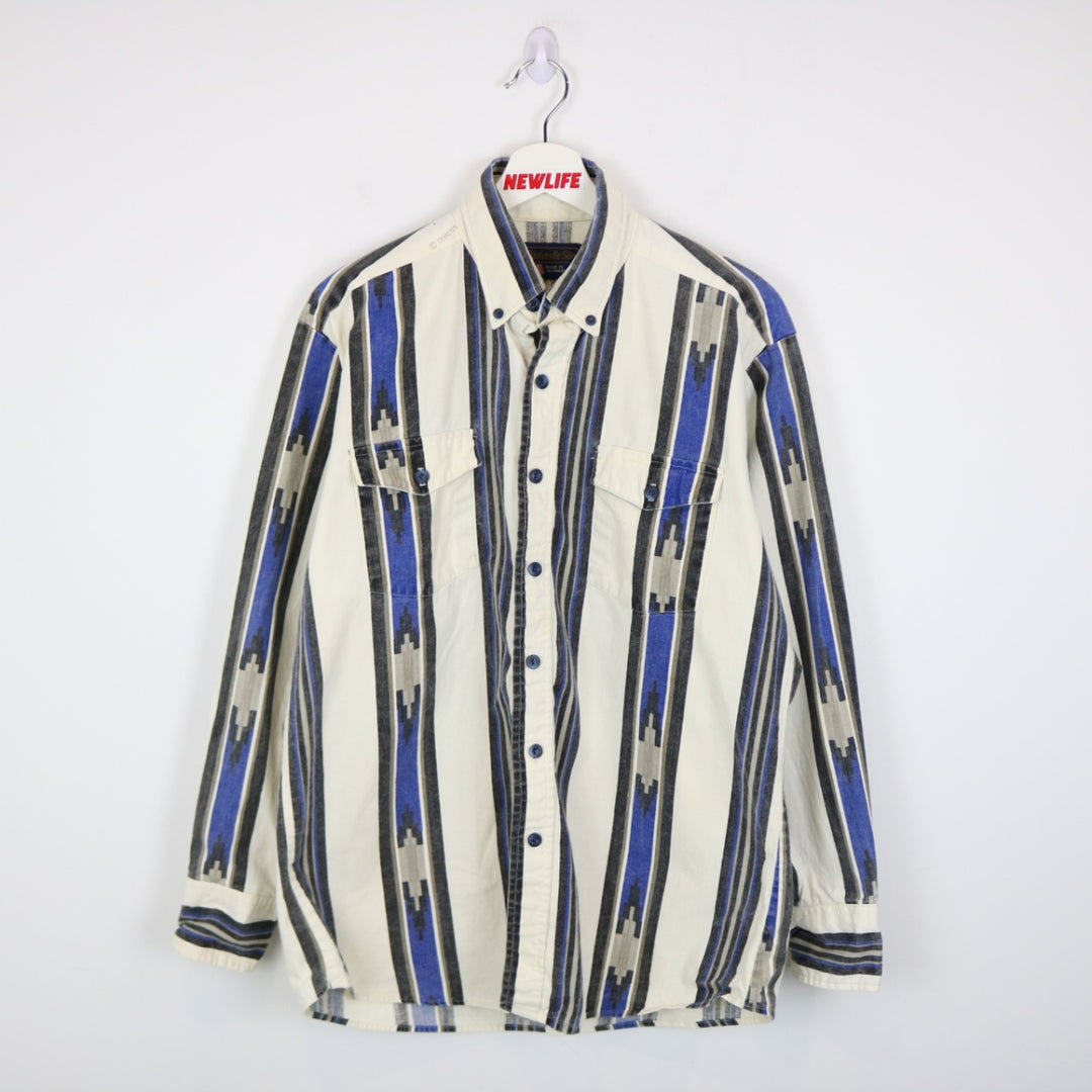 Vintage 80's Panhandle Slim Striped Western Button Up - M/L-NEWLIFE Clothing