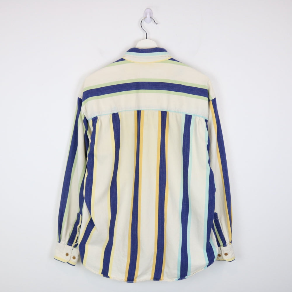 Vintage 90's Striped Long Sleeve Button Up - L-NEWLIFE Clothing