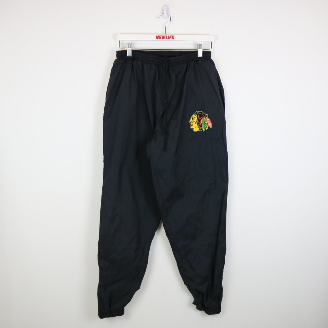 Vintage 90's Chicago Blackhawks NHL Trackpants - L-NEWLIFE Clothing