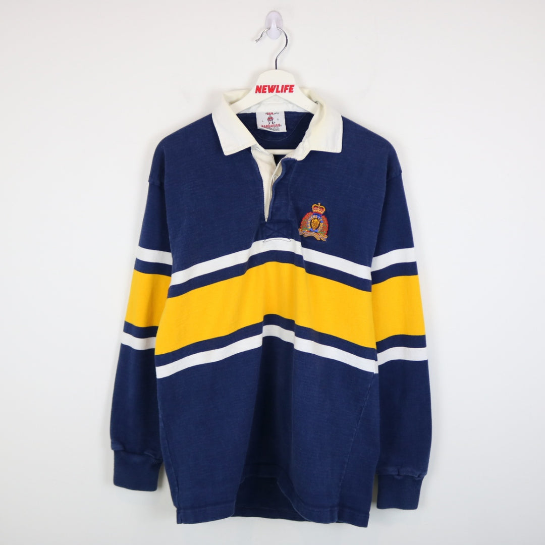 Vintage 90's RCMP Striped Rugby Polo Shirt - S-NEWLIFE Clothing