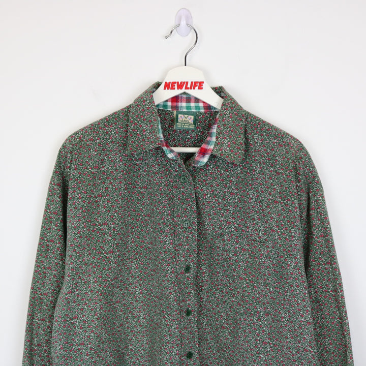 Vintage 90's Lady Footlocker Floral Patterned Button Up - L-NEWLIFE Clothing