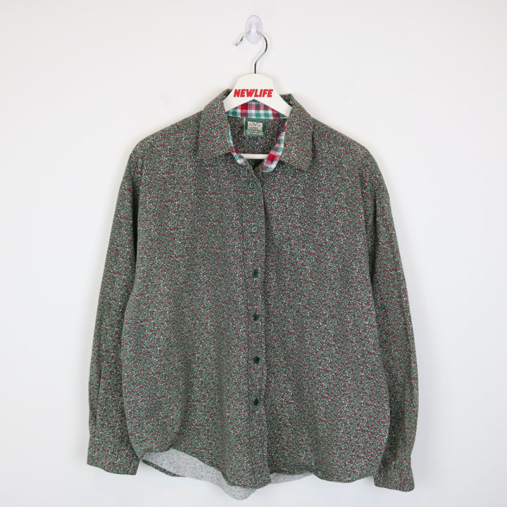 Vintage 90's Lady Footlocker Floral Patterned Button Up - L-NEWLIFE Clothing