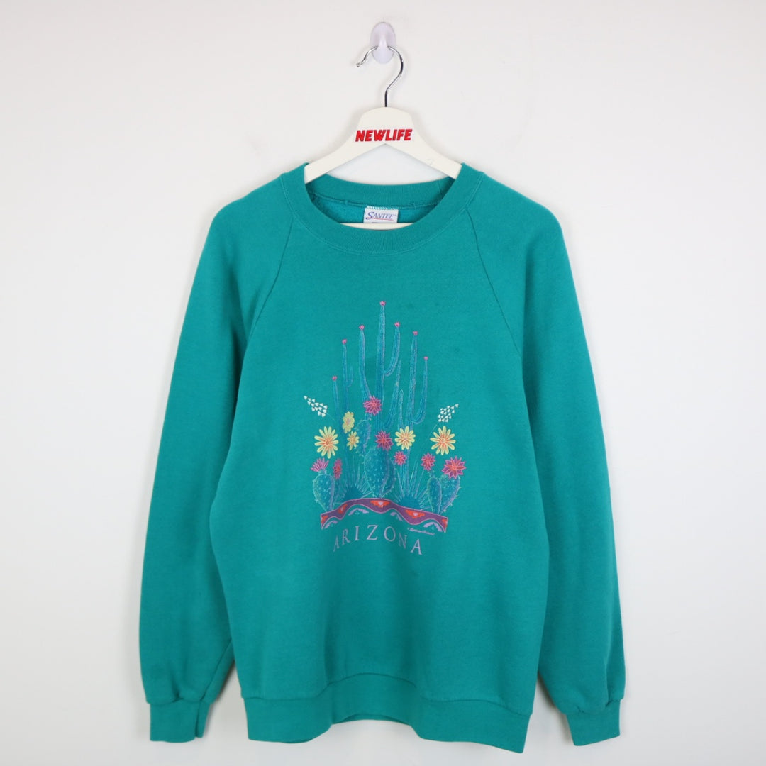 Vintage 90's Arizona Cactus Nature Crewneck - M-NEWLIFE Clothing