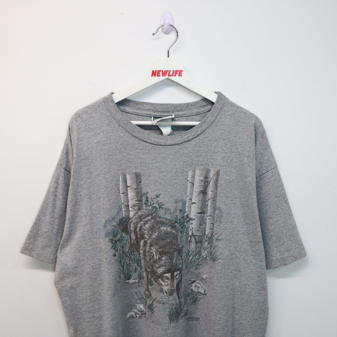 Vintage 90's Wolf Nature Tee - XL-NEWLIFE Clothing