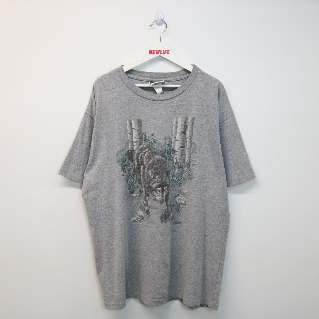 Vintage 90's Wolf Nature Tee - XL-NEWLIFE Clothing