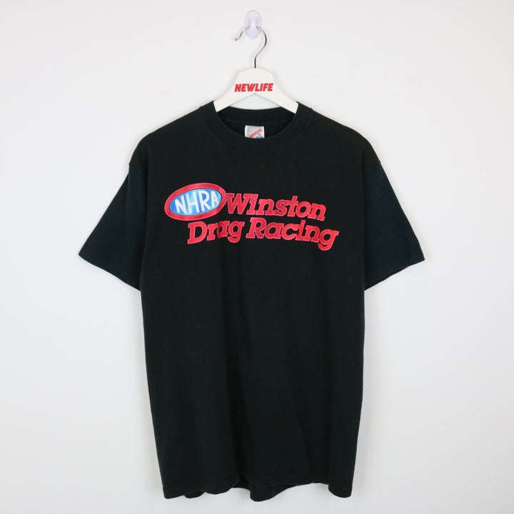 Vintage 90's Winston Drag Racing Tee - M-NEWLIFE Clothing