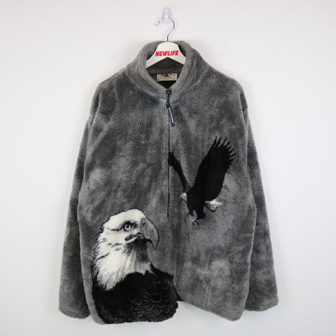 Vintage 90's Eagle Nature Fleece Jacket - XL-NEWLIFE Clothing