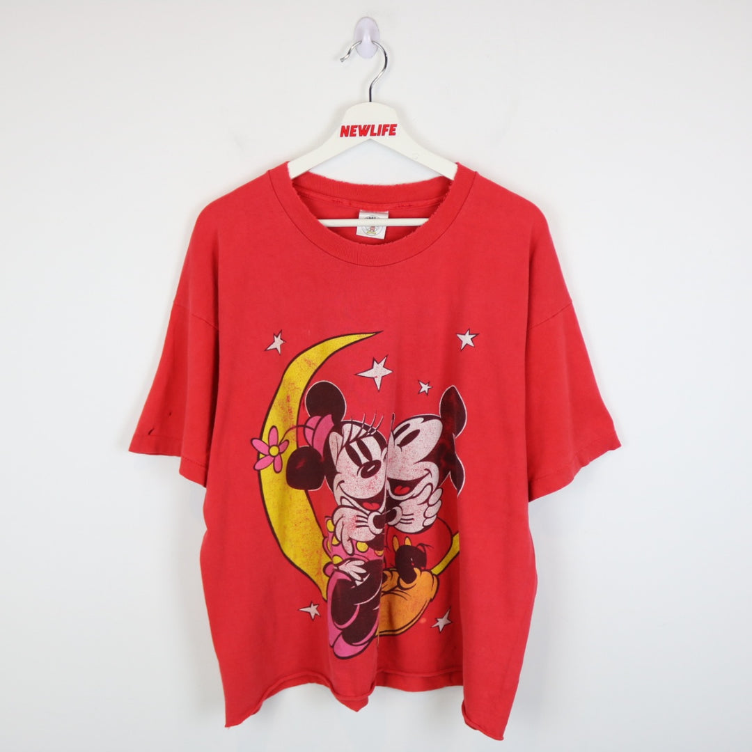 Vintage 90's Disney Mickey & Minnie Mouse Tee - XL-NEWLIFE Clothing