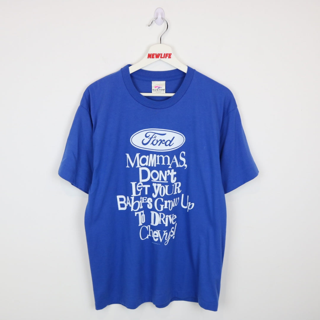 Vintage 1991 Don't Drive Chevy's Ford Tee - M-NEWLIFE Clothing