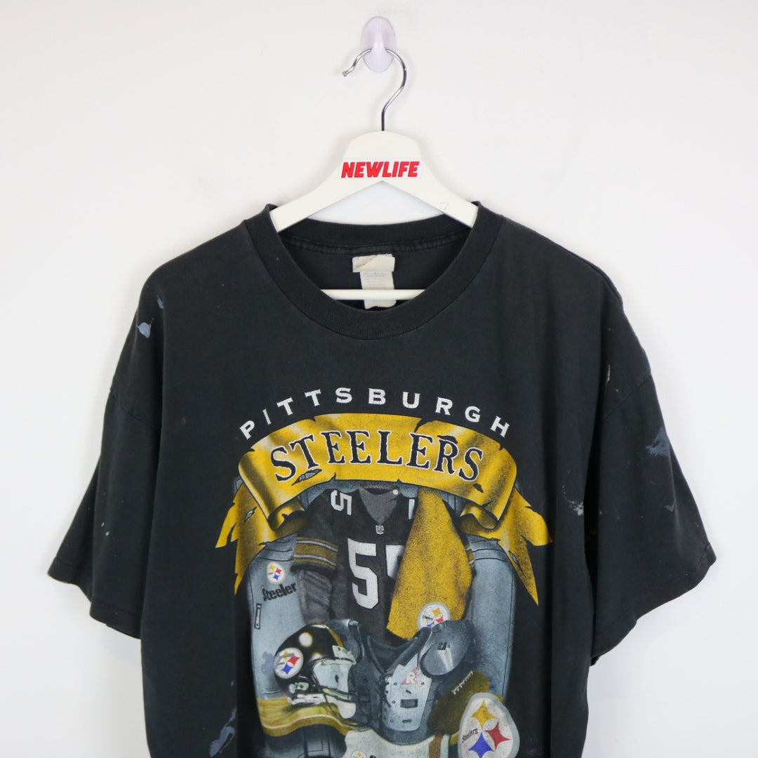 Vintage 1998 Pittsburgh Steelers NFL Tee - XL-NEWLIFE Clothing