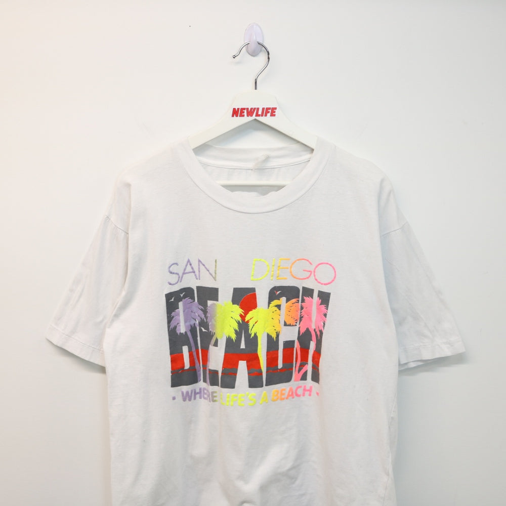 Vintage 90's San Diego beach Tee - L-NEWLIFE Clothing