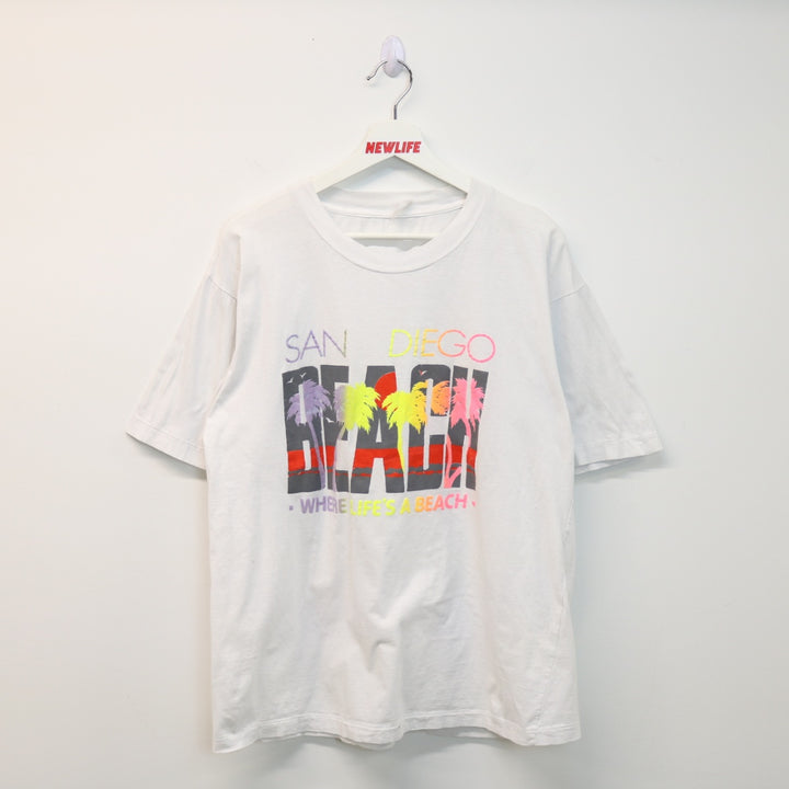 Vintage 90's San Diego beach Tee - L-NEWLIFE Clothing