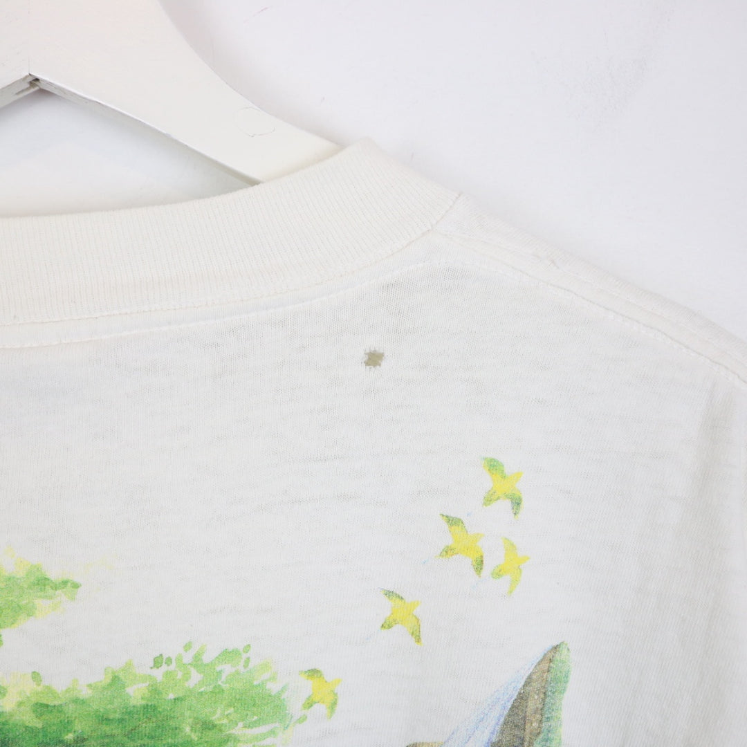 Vintage 1991 Rainforest Preserve Paradise Nature Tee - L-NEWLIFE Clothing