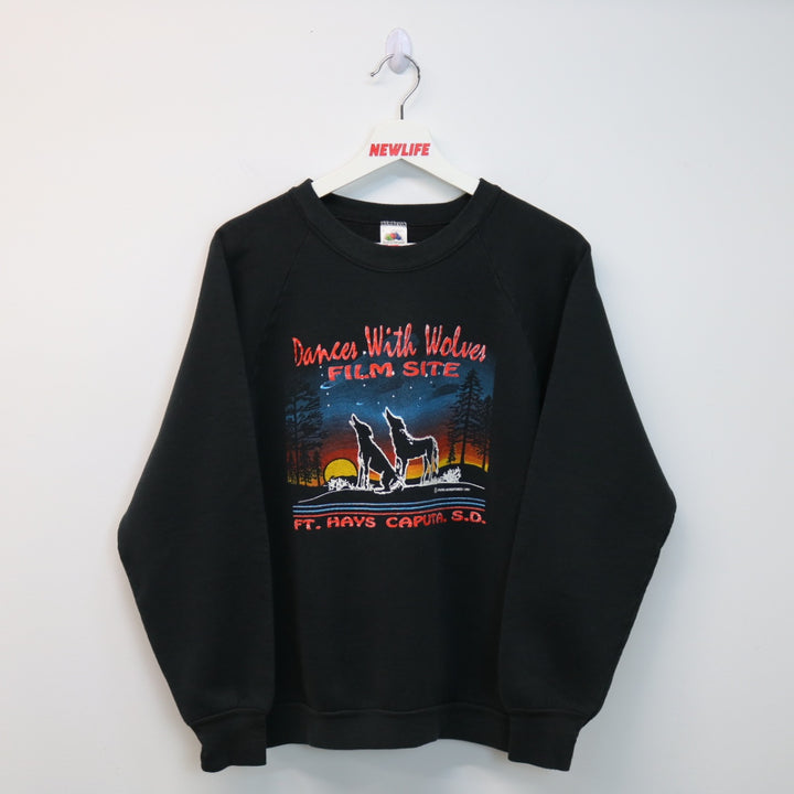 Vintage 1991 Dances With Wolves Film Site Crewneck - S-NEWLIFE Clothing