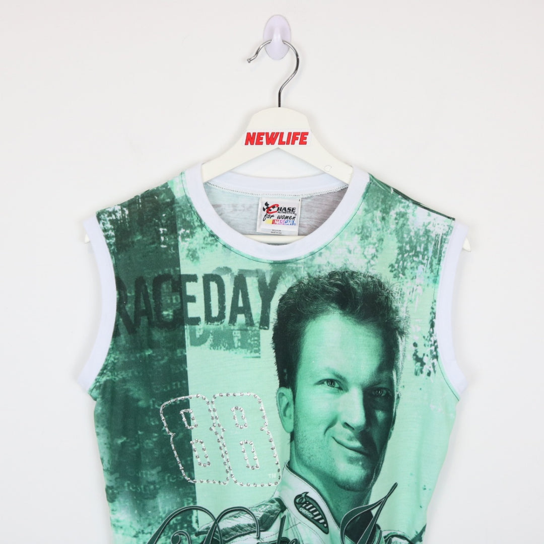 Vintage 00's Dale Jr. Nascar Racing Tank Top - M-NEWLIFE Clothing