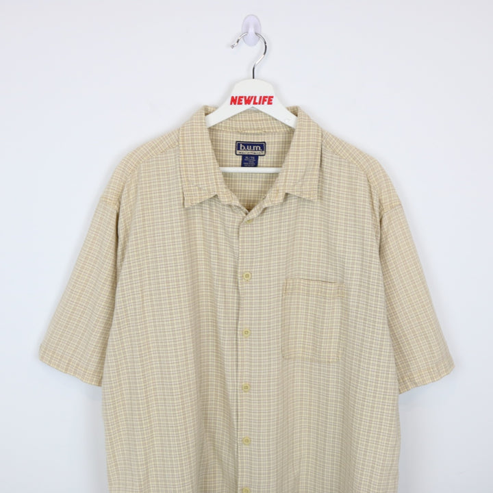 Vintage 90's BUM Equipment Plaid Short Sleeve Button Up - XL-NEWLIFE Clothing