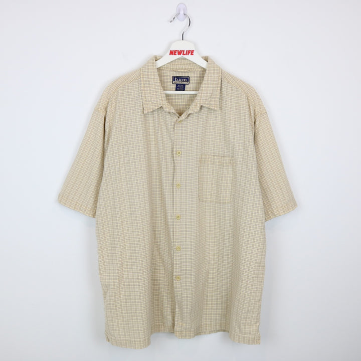 Vintage 90's BUM Equipment Plaid Short Sleeve Button Up - XL-NEWLIFE Clothing