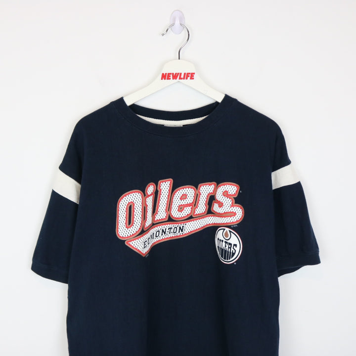 Vintage 90's Edmonton Oilers NHL Tee - XL-NEWLIFE Clothing