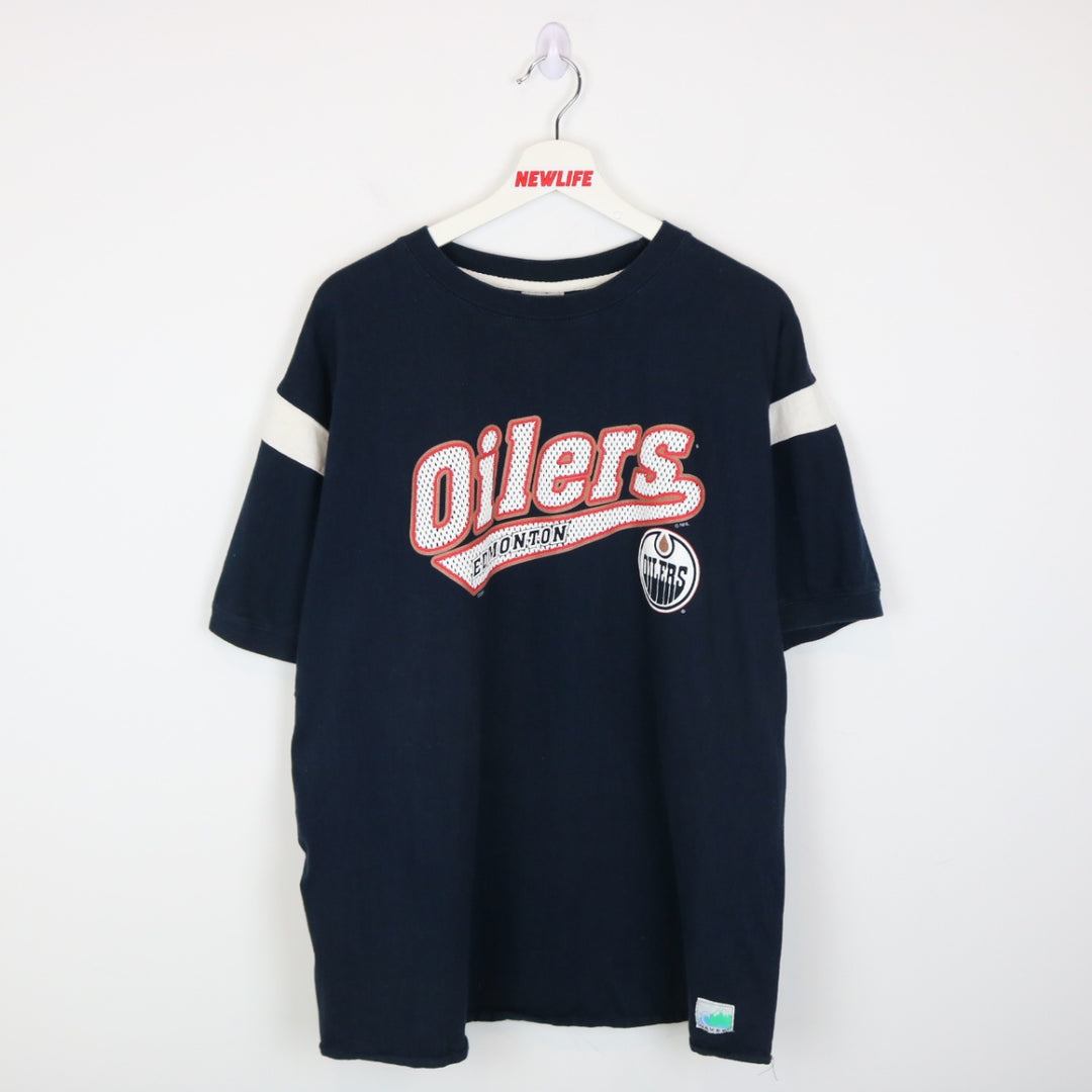 Vintage 90's Edmonton Oilers NHL Tee - XL-NEWLIFE Clothing