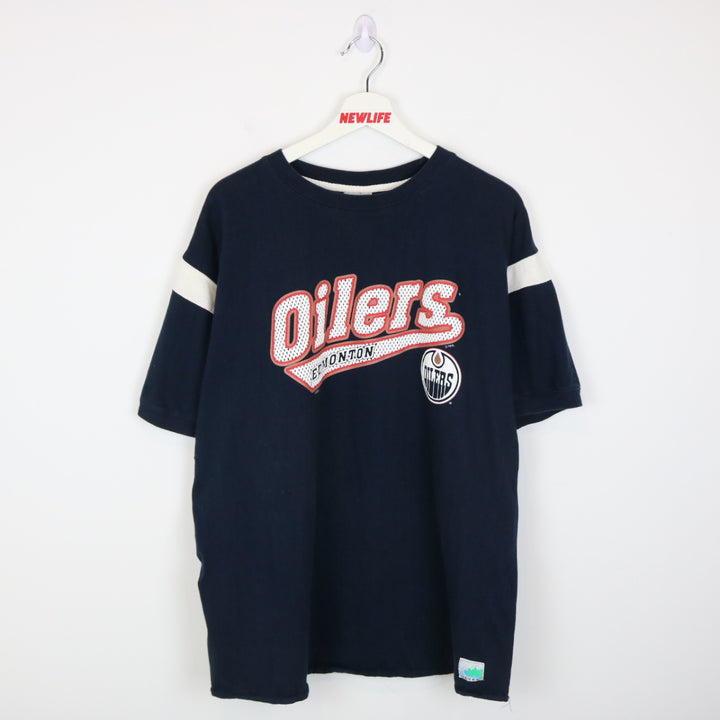 Vintage 90's Edmonton Oilers NHL Tee - XL-NEWLIFE Clothing