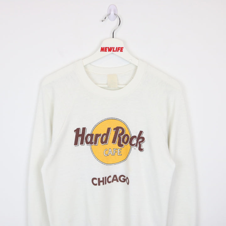 Vintage 80's Hard Rock Cafe Chicago Crewneck - XS-NEWLIFE Clothing