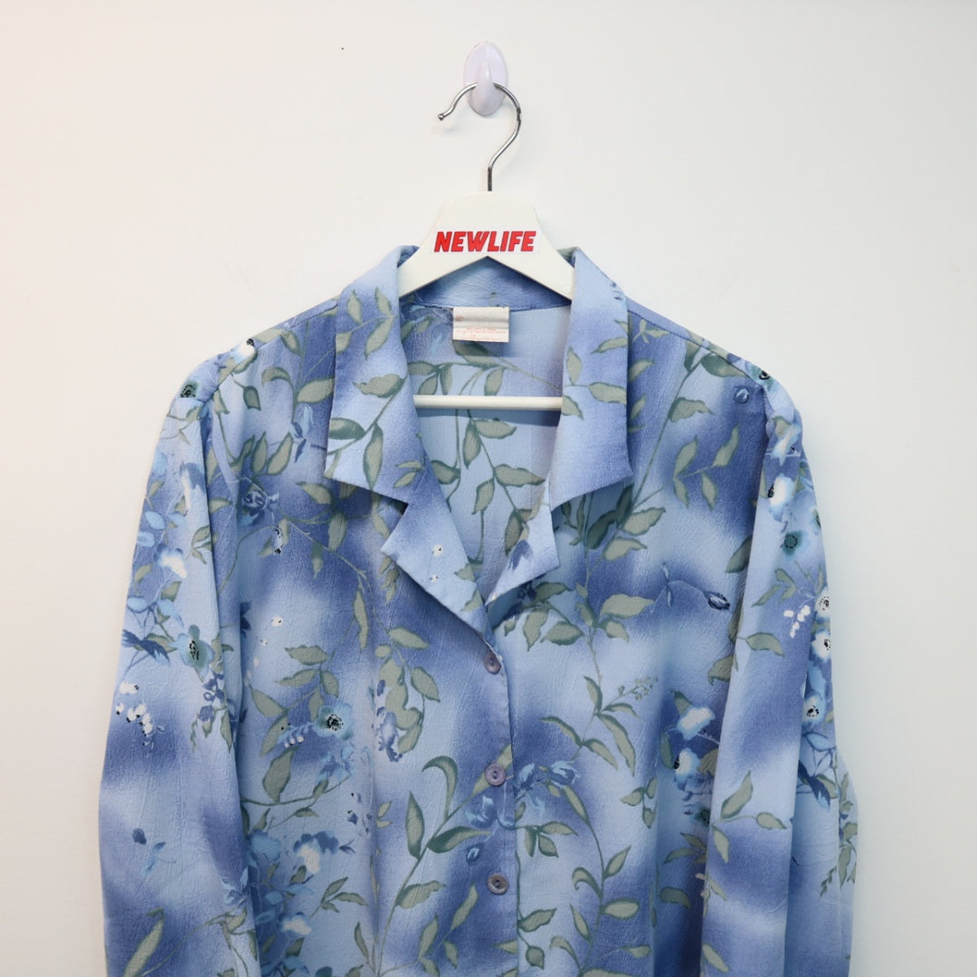 Vintage 90's Floral Print Button Up - L-NEWLIFE Clothing