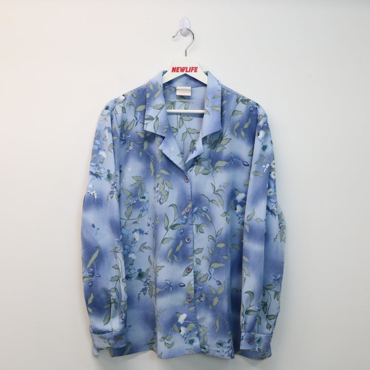 Vintage 90's Floral Print Button Up - L-NEWLIFE Clothing