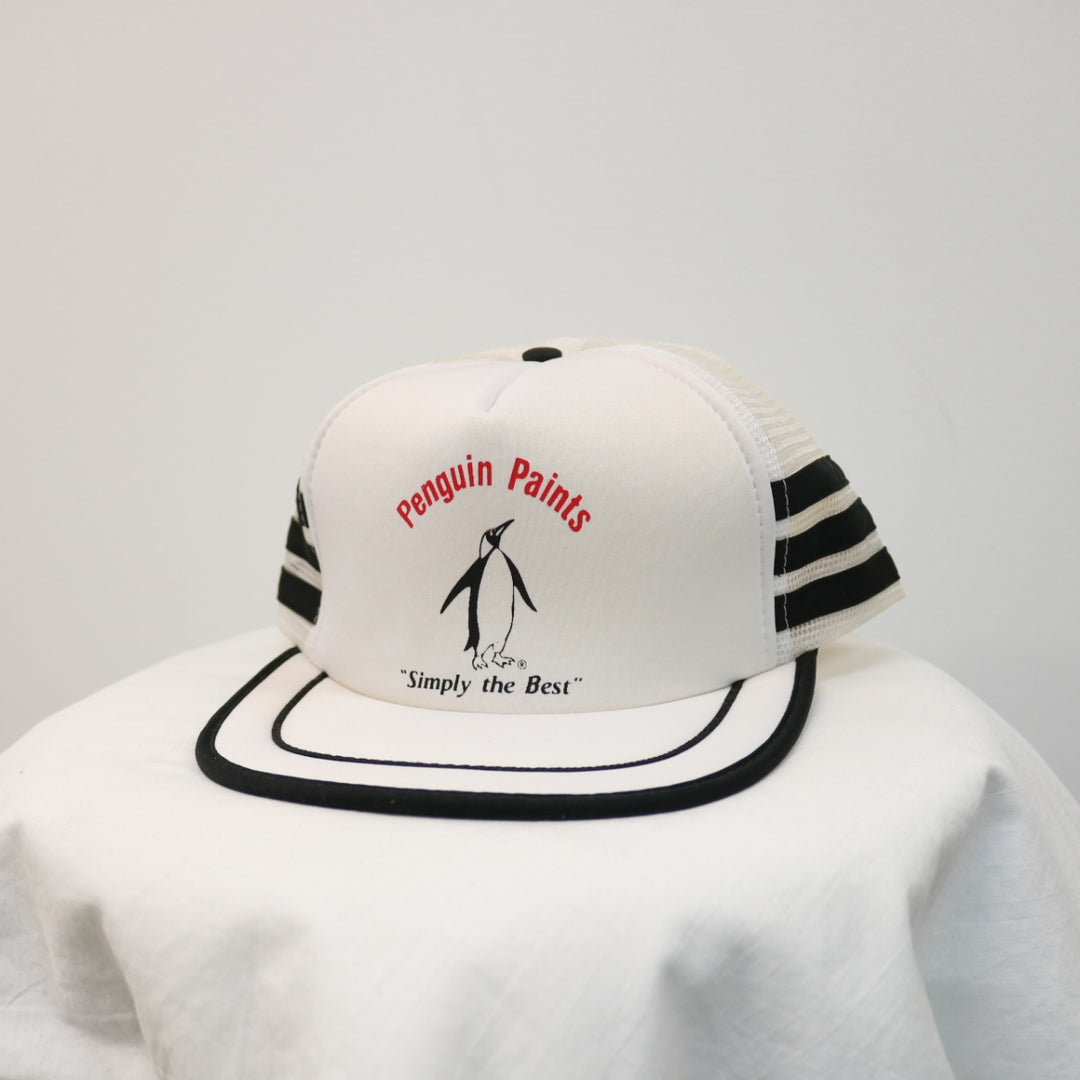 Vintage 80's Penguin Paints Trucker Hat - OS-NEWLIFE Clothing