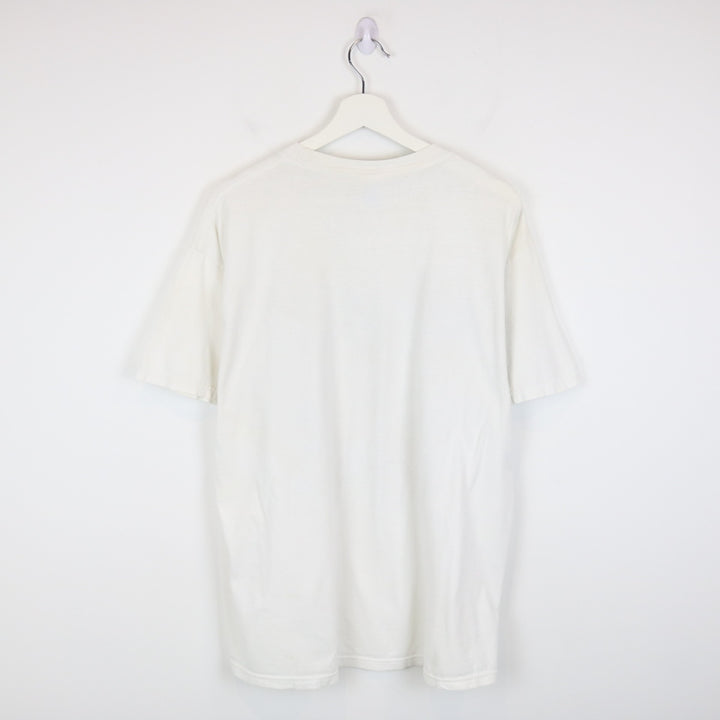 Vintage 2007 Kick Back Relax Corona Beer Tee - L-NEWLIFE Clothing
